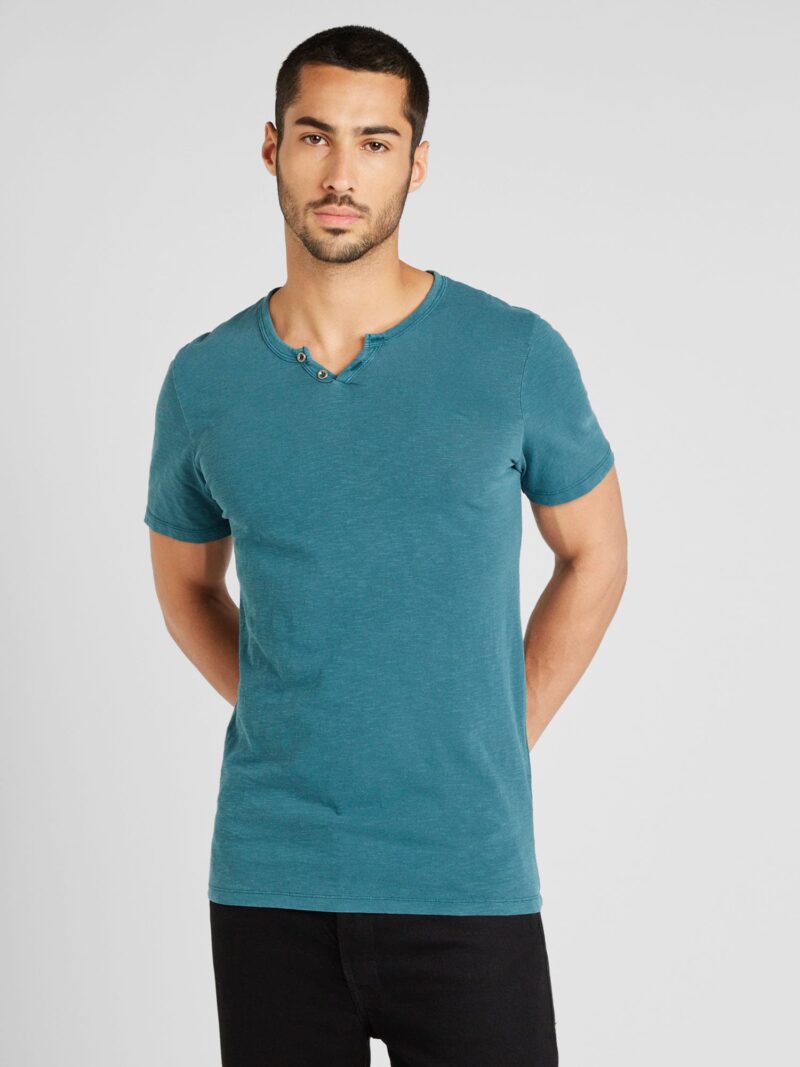 JACK & JONES Tricou 'JJESplit'  verde petrol