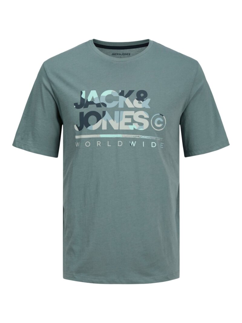 Cumpăra JACK & JONES Tricou 'JJLuke'  bleumarin / verde / negru / alb