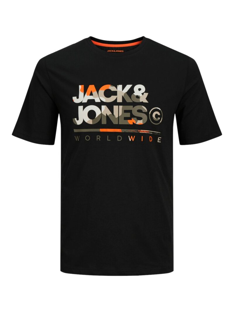 Original JACK & JONES Tricou 'JJLuke'  bleumarin / verde / negru / alb