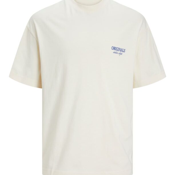 JACK & JONES Tricou 'JORSantorini'  crem / bleumarin