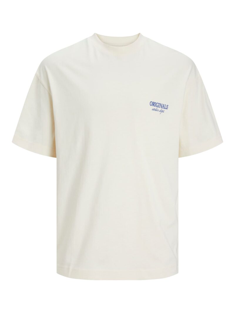 JACK & JONES Tricou 'JORSantorini'  crem / bleumarin