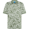 JACK & JONES Tricou 'LAFAYETTE'  oliv / alb