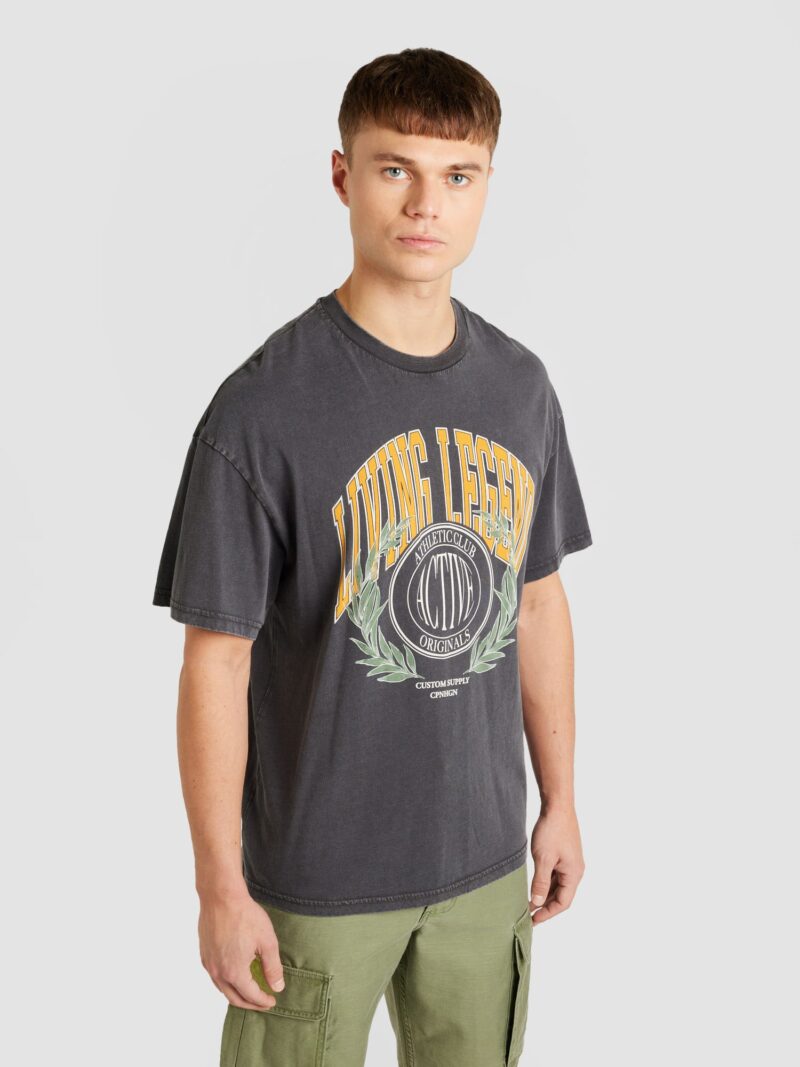 JACK & JONES Tricou 'LEGEND'  galben curry / gri închis / verde pastel / alb