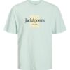 JACK & JONES Tricou 'Lafayette'  albastru pastel / galben / negru