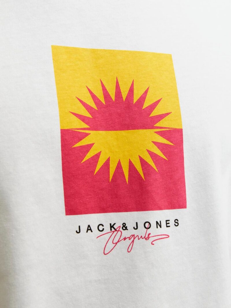 JACK & JONES Tricou 'MARBELLA'  galben / roșu / negru / alb