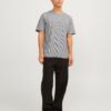 JACK & JONES Tricou 'Marbella'  gri deschis / negru