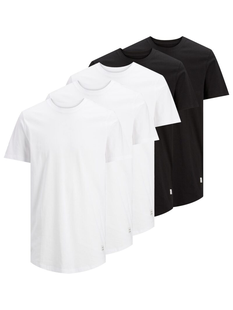 JACK & JONES Tricou 'Noa'  negru / alb