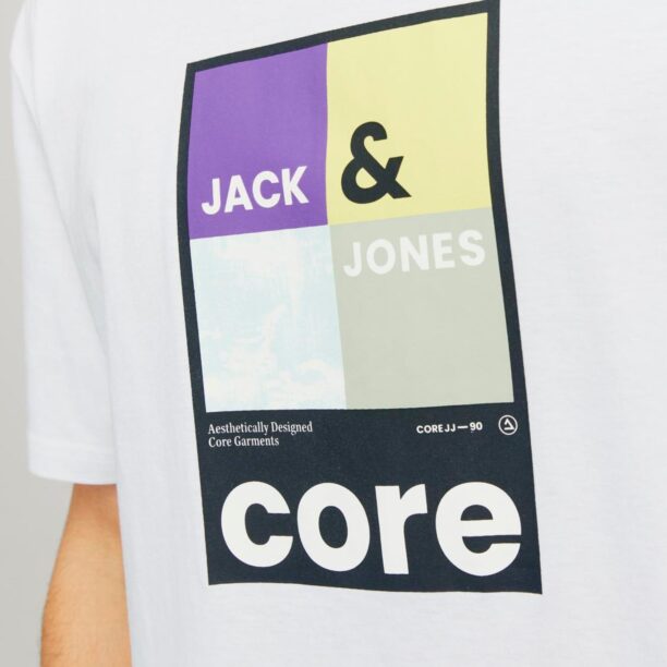 JACK & JONES Tricou 'OJJ'  galben / lila / negru / alb preţ