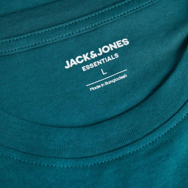 JACK & JONES Tricou 'Star'  verde închis / alb preţ