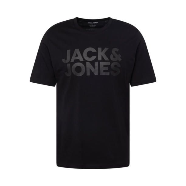 JACK & JONES Tricou  gri / negru