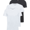 JACK & JONES Tricou  negru / alb