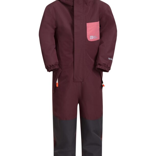 JACK WOLFSKIN Salopetă 'GLEELY'  roz / roșu bordeaux