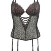 JETTE Corsete  maro / gri / verde pin / negru