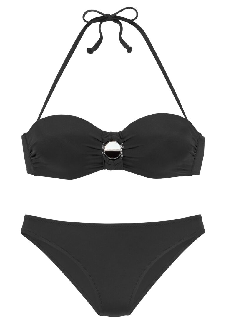 JETTE Costum de baie două piese  negru