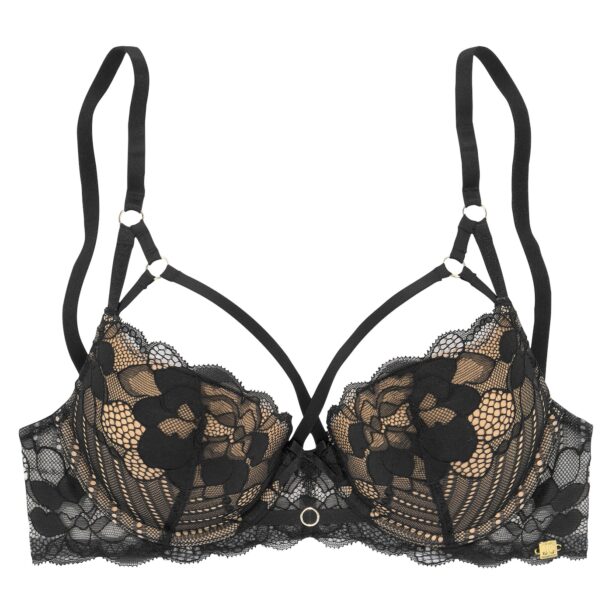 JETTE Sutien  maro cappuccino / negru