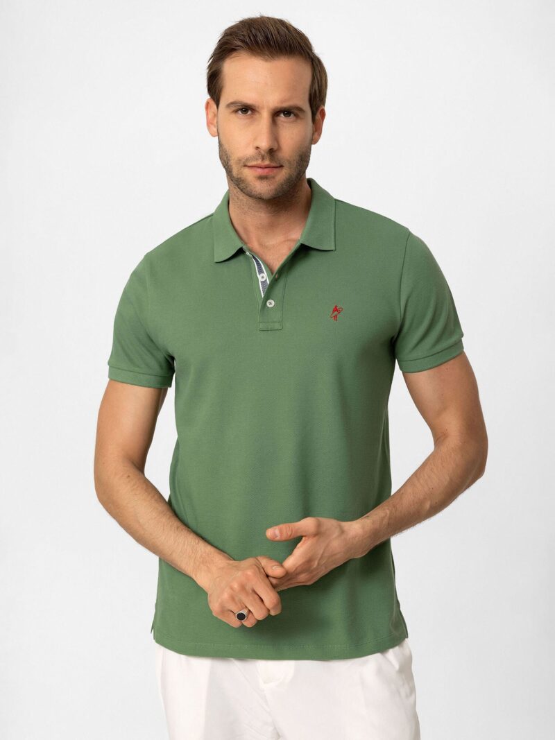 Original Jacey Quinn Tricou  verde deschis / alb