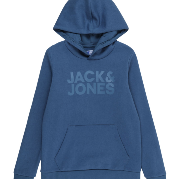 Jack & Jones Junior Bluză de molton 'JJECorp'  albastru deschis / albastru închis