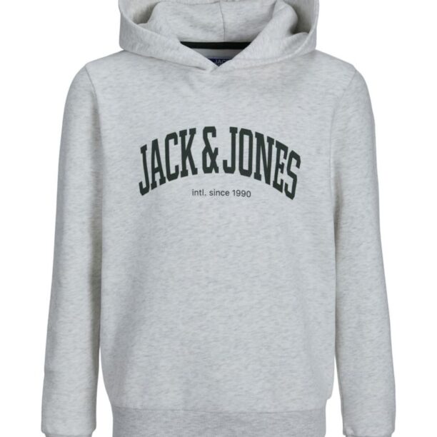 Jack & Jones Junior Bluză de molton 'JJEJosh'  gri amestecat / negru