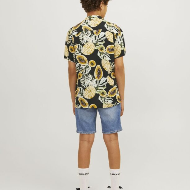 Cumpăra Jack & Jones Junior Cămașă 'Luke Tampa'  galben / verde închis / portocaliu / negru