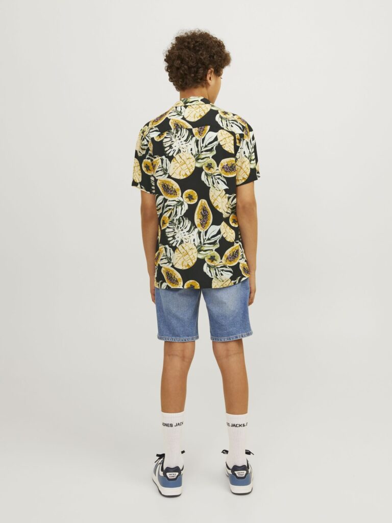 Cumpăra Jack & Jones Junior Cămașă 'Luke Tampa'  galben / verde închis / portocaliu / negru