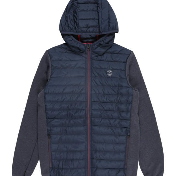 Jack & Jones Junior Geacă de primăvară-toamnă 'JJEMulti'  bleumarin / roșu / alb