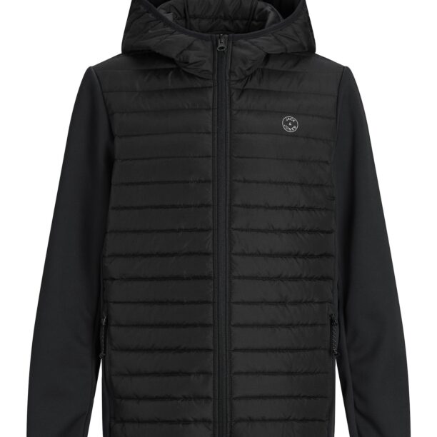 Jack & Jones Junior Geacă de primăvară-toamnă 'JJEMulti'  gri / negru