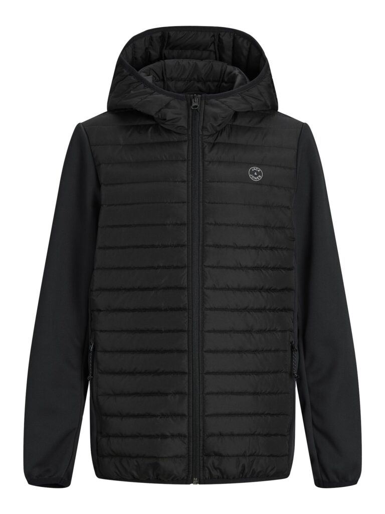 Jack & Jones Junior Geacă de primăvară-toamnă 'JJEMulti'  gri / negru