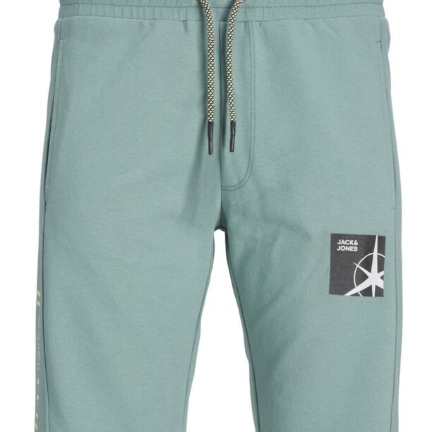 Jack & Jones Junior Pantaloni 'Filo'  turcoaz / gri metalic