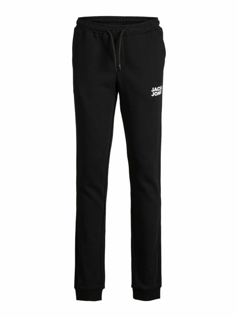 Jack & Jones Junior Pantaloni 'JJIGORDON'  negru / alb