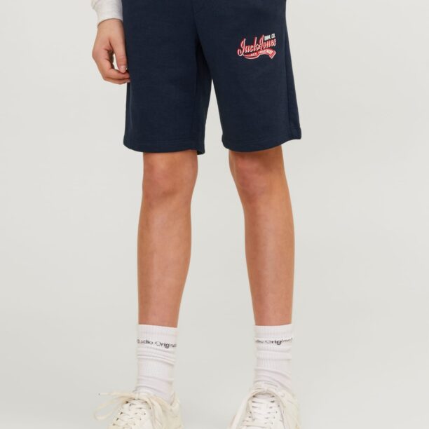 Jack & Jones Junior Pantaloni  albastru marin / roșu / alb preţ