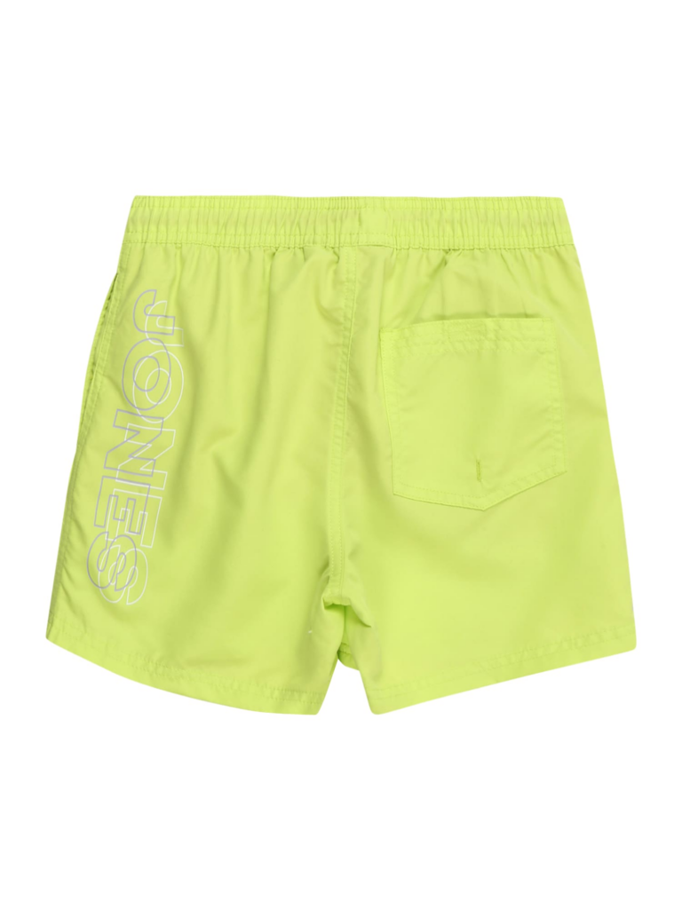 Jack & Jones Junior Șorturi de baie 'JPSTFiji'  verde neon / mov închis / alb