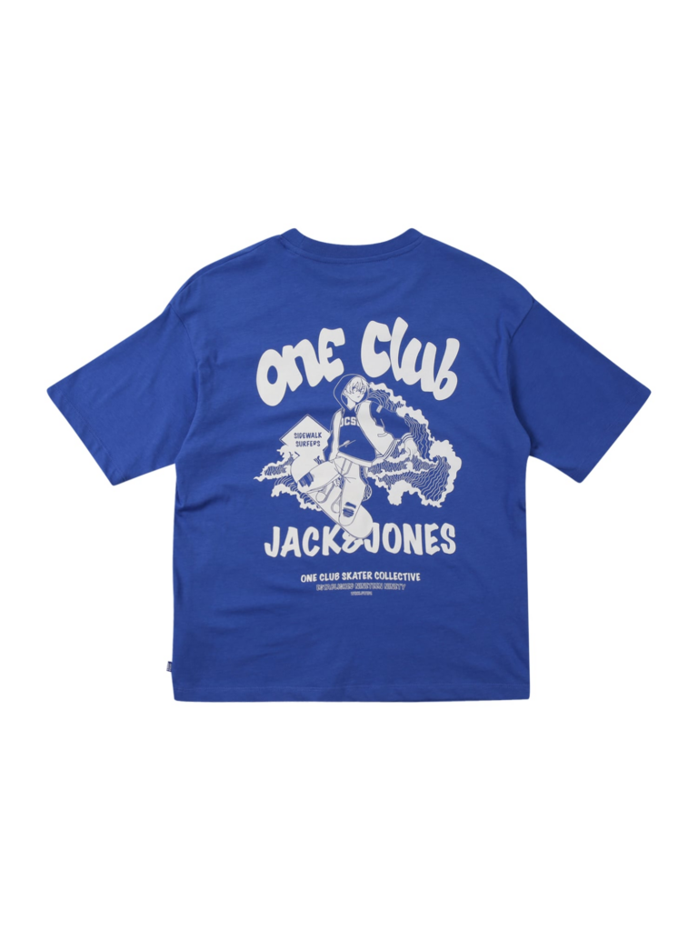 Jack & Jones Junior Tricou  albastru / alb