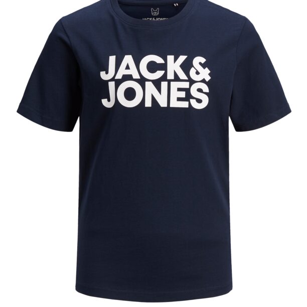 Jack & Jones Junior Tricou  bleumarin / alb natural