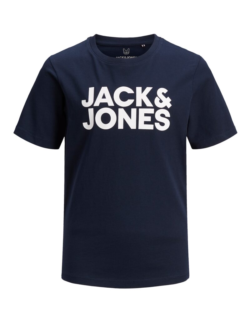 Jack & Jones Junior Tricou  bleumarin / alb natural