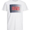 Jack & Jones Junior Tricou  bleumarin / roșu / alb