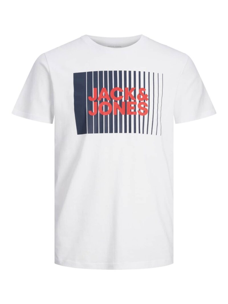 Jack & Jones Junior Tricou  bleumarin / roșu / alb