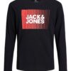 Jack & Jones Junior Tricou  roșu / negru / alb