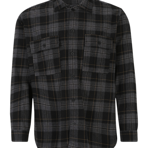 Jack & Jones Plus Cămașă 'Fri'  maro deschis / gri amestecat / negru / alb