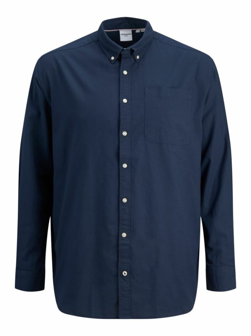 Jack & Jones Plus Cămașă 'Oxford'  bleumarin