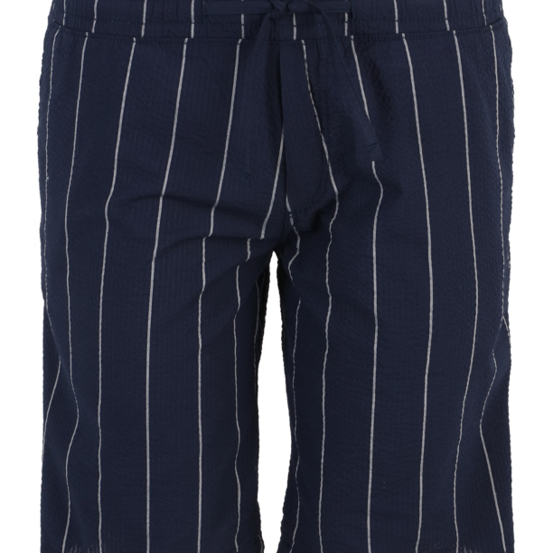 Jack & Jones Plus Pantaloni 'JEFF'  bleumarin / alb