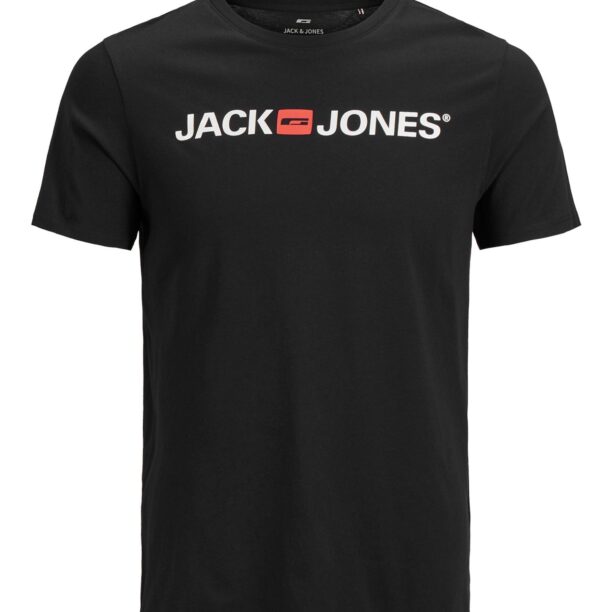 Jack & Jones Plus Tricou 'JJECorp'  roșu deschis / negru / alb