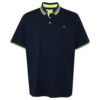 Jack & Jones Plus Tricou 'JJEPAULOS'  albastru marin / galben neon / alb