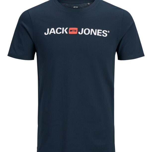 Jack & Jones Plus Tricou  bleumarin / roșu pepene / alb