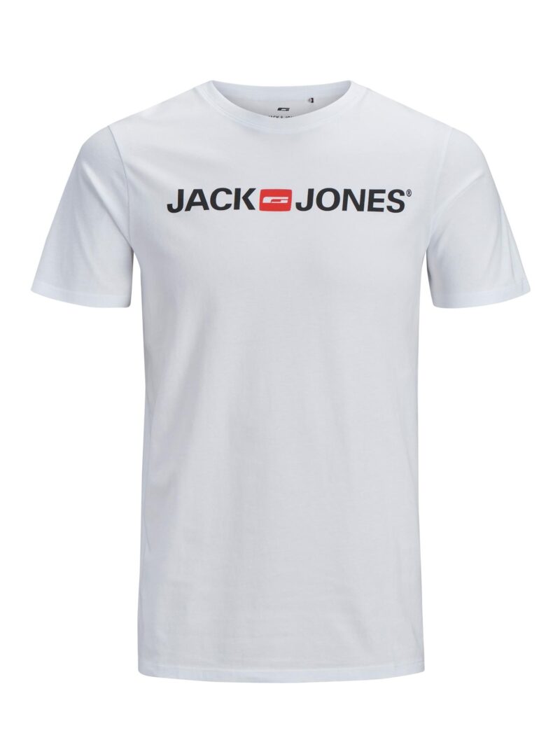 Jack & Jones Plus Tricou  bleumarin / roșu rodie / alb