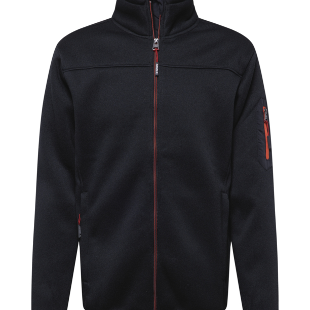 Jack's Jachetă  fleece  portocaliu / negru