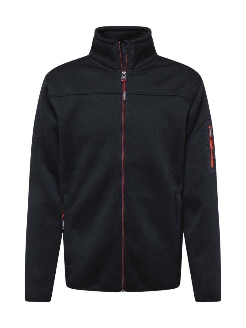 Jack's Jachetă  fleece  portocaliu / negru