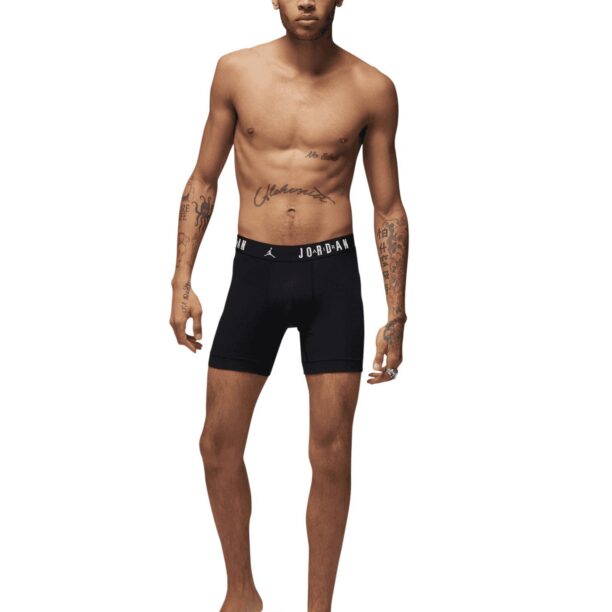 Jordan Boxeri 'FLIGHT Cotton Core Boxer Briefs'  negru / alb