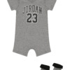 Jordan Set  gri amestecat / negru / alb