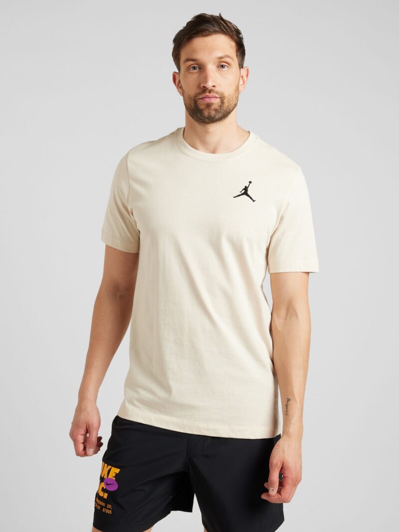 Cumpăra Jordan Tricou 'Jumpman'  maro cappuccino / negru