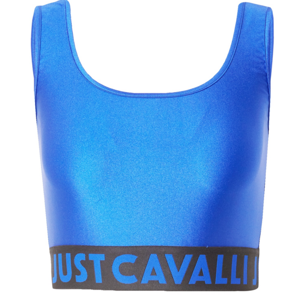 Just Cavalli Top  albastru regal / negru